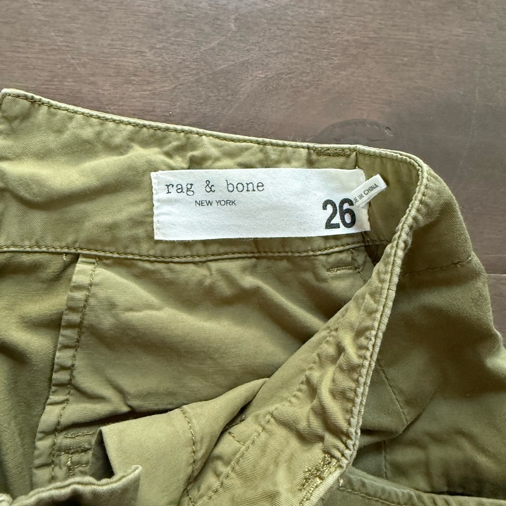 Rag & Bone Women’s Field Chino Olive Green Pants Size 26 - Picture 4 of 13